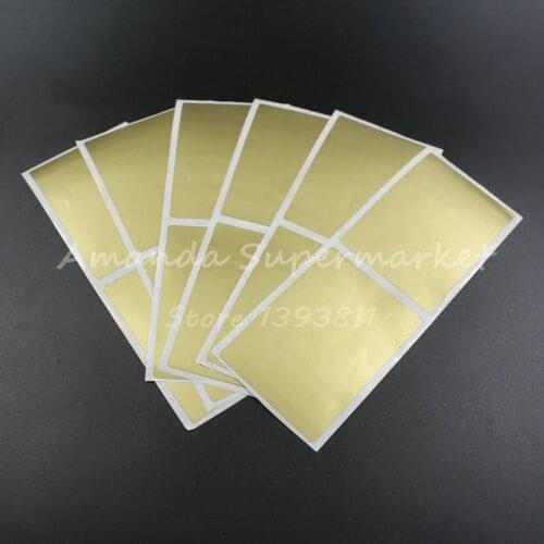 High Quality Scratch Off Sticker 50Pcs 50*70mm Gold Color Blank For Secret Code Cover Home Game Wedding
