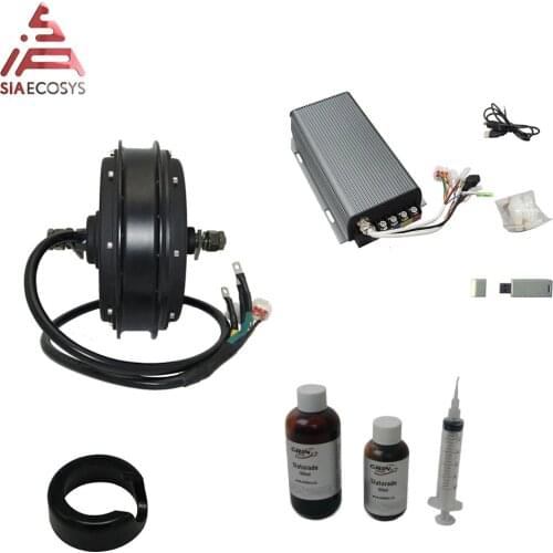 QS 5KW 3KW 205 V3TI 50H Spoke Hub Motor with Sabvoton SVMC72150 and Ferrofluid