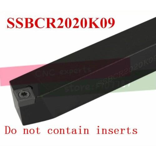 SSBCR2020K09 20*20*125MM Metal Lathe Cutting Tools Lathe Machine CNC Turning Tools External Turning Tool Holder S-Type SSBCR/L