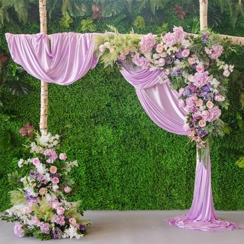 DIY Wedding decoration prop artificial Flower row road arch silk rose peony luxury plant mix Hotel flower wall decoration 1 set