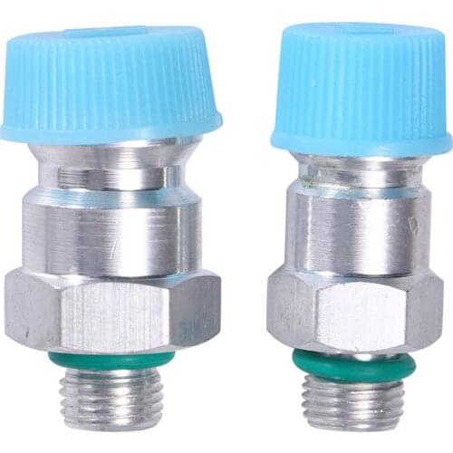 2Pcs Universal R134A Pneumatic Fitting High-Low Pressure Coupler Car Air Conditioning Refrigerant Refill