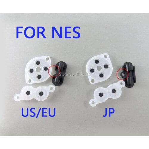 US/EU JP Silicone Conductive Rubber Adhesive Button Pad Keypads High Quality For NES Super NES Nintendo Conductive Replacement