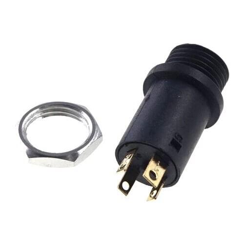 20pcs Screw Phone Jack 3.5mm 4 contact 4 conductor Stereo Audio socket Vertical Tip Ring Sleeve Microphone For 4 pole Male Plug