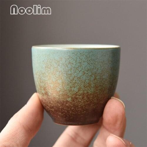 Japanese Ceramic Retro Kiln Change Glaze Master Tea Cup Small Tea Bowl Kung Fu Teaset Chinese Teaware Office Drinkware 70ML