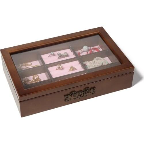 Jewelry Collection Box Case Organizer with Soft Lining for Rings Bracelets
