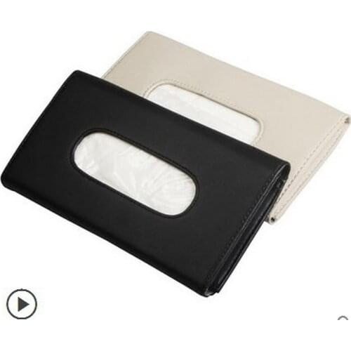 1 Pcs Car Tissue Box Towel Sets Car Sun Visor Tissue Box Holder Auto Interior Storage Decoration Car Accessories