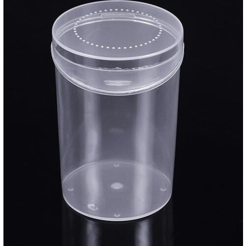 1pc Cosmetic Puff Container Beauty Mini Beauty Sponge Box Plastic Makeup Storage Case Transparent Make Up Supplies Tools