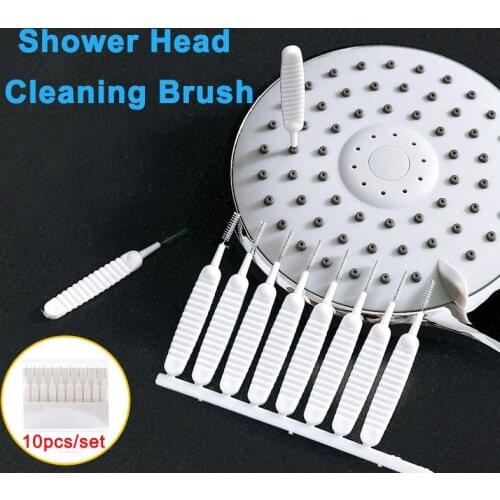 10pcs Shower Head Small Brush Anti-clogging Shower Head Cleaning Brush Phone Hole Pore Gap Cleaning Brush for Kitchen Bathroom