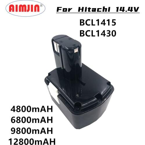 14.4V 4.8/6.8/9.8/12.8Ah Replaceable Power Tool Battery for Hitachi BCL1430 CJ14DL DH14DL EBL1430 BCL1430 BCL1415 NI-CD Battery