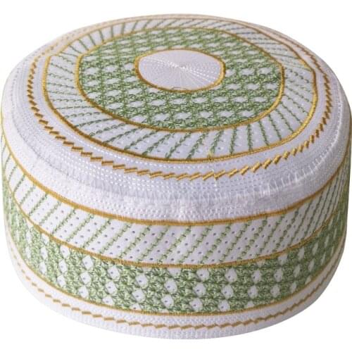 5 Color Arabic Islamic Muslim Fashion Man Prayer Hats Round Caps Turban Costumes Hat Bonnet Embroidery Caps Musulman African Hat