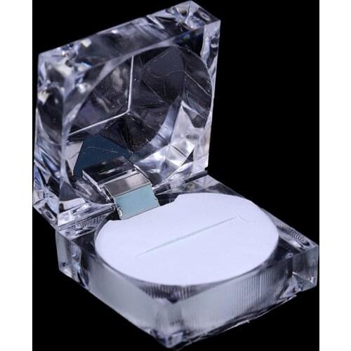 Velvet Ring Box Square Jewelry Box Valentines Day Ring Box With Detachable Lid