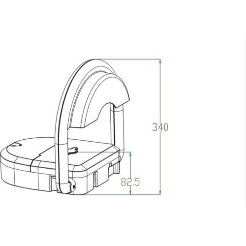 Remote control hotel parking guard parking lot parking locks IP68 (no battery included)