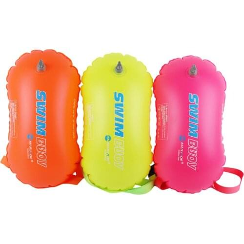 Swim Buoy Dual Airbags Open Water Safety Swim Float Drybag