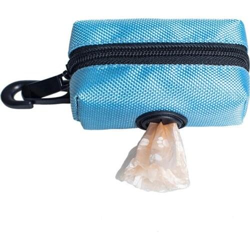 Dog Poop Bag Dispenser Outdoor Portable Pick Up Poop Bag Holder Dog Poop Waste Bag Pet Puppy Cat Garbage Bags Organizer Pouch
