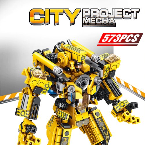 High-tech Deformation Mecha Robot Building Blocks MOC Creator Splicing Small Particles Bricks Assembly Toys Boys Gifts