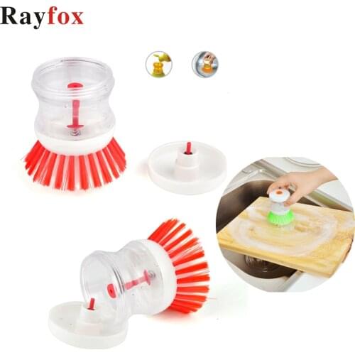 Kitchen Gadgets Vegetables Cleaning Brush Hydraulic Pressure Washing Brush Kitchen Pot Pan Dish Bowl Brushes Scrubber Fruit Tool