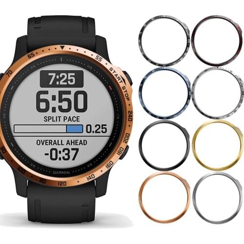 Metal Bezel Ring Styling Frame Case for Garmin Fenix 6S 6S Pro sapphire Smart Watch Stainless Steel Anti-scratch Protection Ring