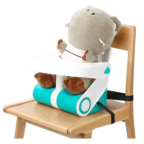 Multifunctional Baby Booster Seat Baby Chair Booster Seat With Tray Foldable Floor Seat With Removable Feeding Tray
