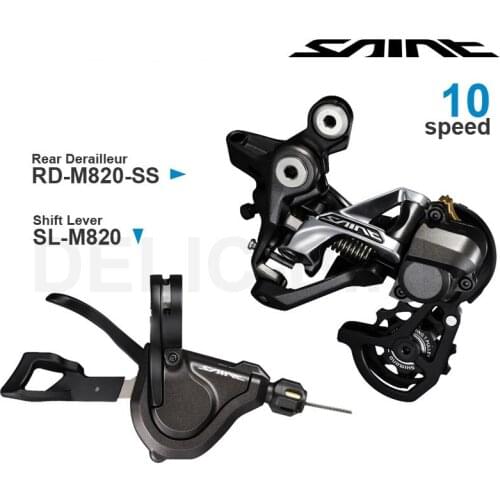 SHIMANO SAINT M820 10v Groupset with Shifter Shift Lever and Rear Derailleur SHIMANO SHADOW RD+10-speed Original parts