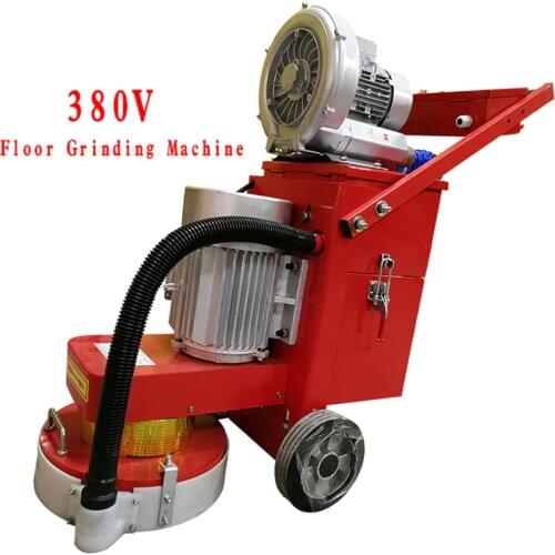 350mm Floor Grinding Machine Concrete Floor Grinder Polisher Vacuuming Grinding Machine Adjustable Grinding Depth 380V/220V
