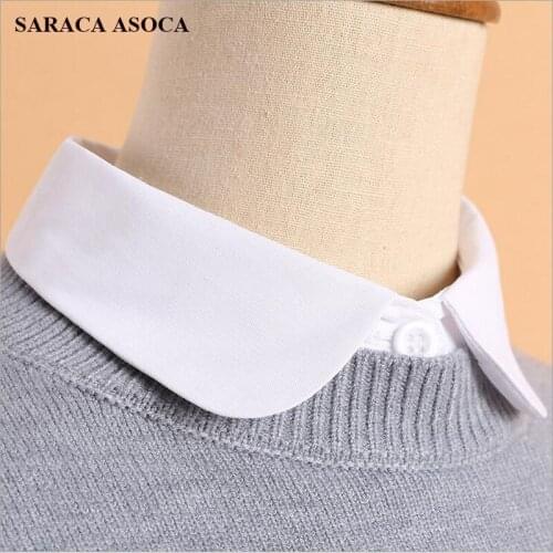 Wholesale and Retail Fashion False Collar Ladies All-Match Solid Detachable Collars Womens