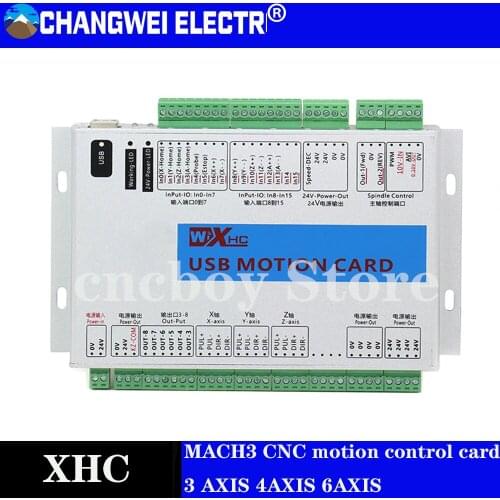 XHC Ethernet 3/4/6 axis MACH3 CNC motion control card frequency 2000KHZ Controller breakout board for stepper motor/servo motor