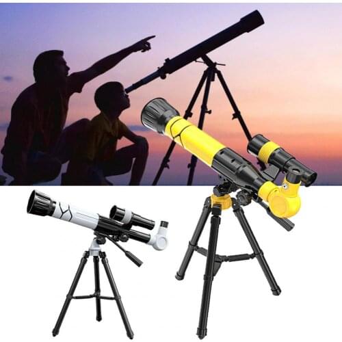 Portable 20X 40X High Definition Telescope Kid Gift with Phone Holder Tripod Astronomical Exploration Learning Education Toys