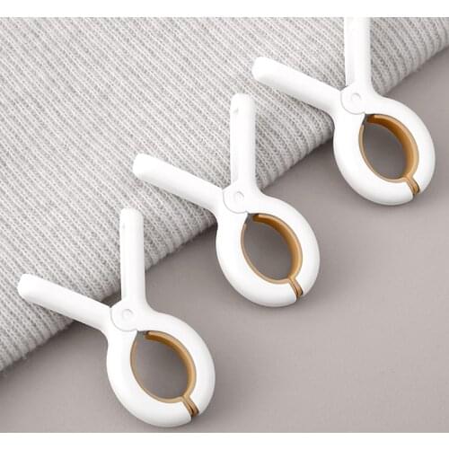 Laundry Clothes Pegs Hangers Traceless Plastic Clothespins For Drying Towels Sunbed Sheet Quilt Windproof Clips Storage Organize
