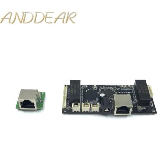 Industrial Ethernet Switch Module 10/100/1000mbps 4 port PCBA board OEM Auto-sensing Ports PCBA board OEM Motherboard
