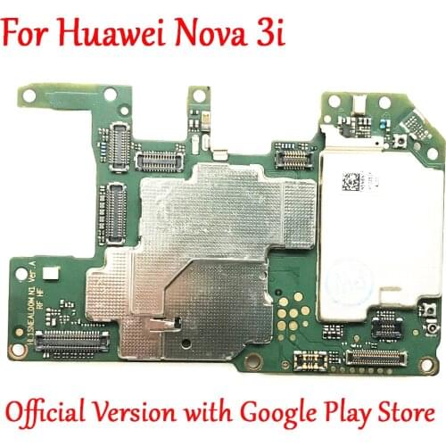 Tested Work Original Unlock Motherboard For Huawei Nova 3i Nova3i INE-LX2 Main board Logic Circuit Electronic Chips