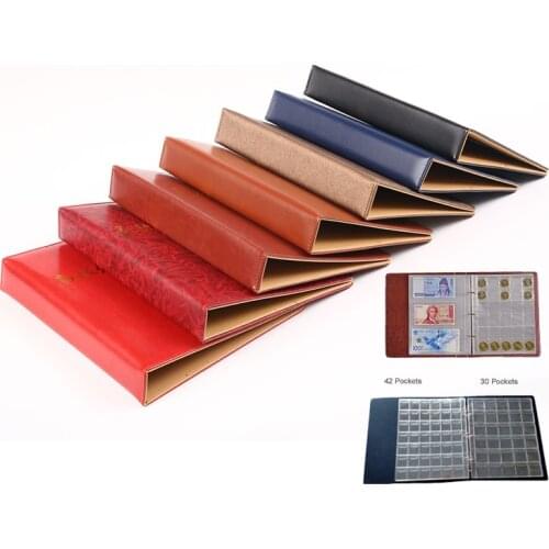 Empty Album 3 hole Coin Paper Money Note COIN Stamp Holder Page Binder Empty Album Free Shipping 27cm*24cm*4cm