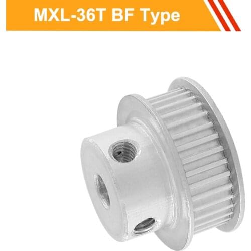MXL 36T Timing Belt Pulley 7mm/11mm Belt Width MXL Type Synchronous Pulley Wheel 6/6.35/7/8/10/12mm Bore Motor Belt Pulley