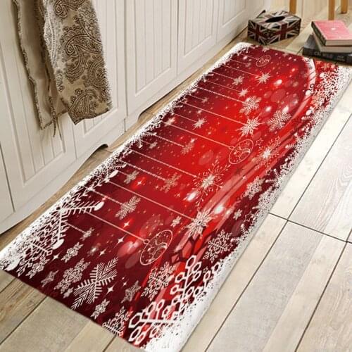 Christmas Rug 3D RUG Hallway Carpets and Rugs for Bedroom Living Room Carpet Kitchen Bathroom Anti-Slip Floor Mats 3D Mat