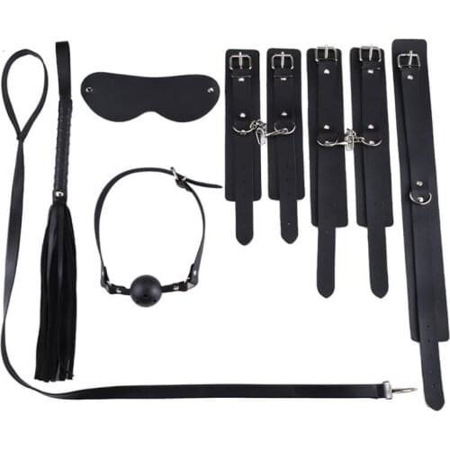 Sexy Adjustable PU Leather Plush Handcuff Ankle Cuff Restraints Bondage Sex Toy Lstry Restraints Sex Bondage Exotic S0715