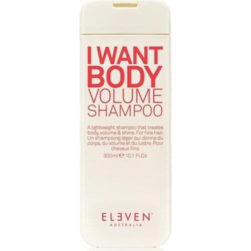 Eleven i want body volume shampoo 300ml volume and density. ideal for intensifying hair