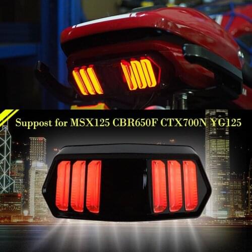 Motorcycle Signal Brake Stop Tail Light Operation Indicator Integrated Signal Lights For MSX125 CBR650F CTX700 CTX700N YG125