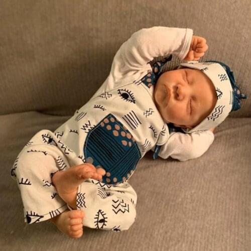 Sleeping Levi Reborn Doll Kit Very Soft Hands Unpainted Unfinished Doll Parts DIY