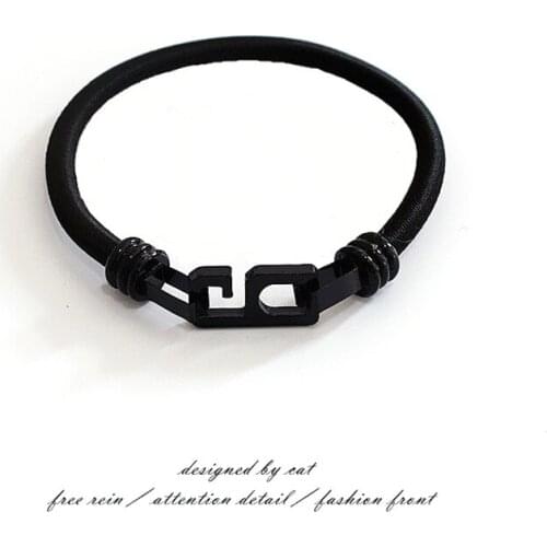 Trend Number 6 No.6 Kpop Mens And Womens Titanium Steel Bangles Couple Bracelet Lifeline On Hand Man Bracelets Jewelry Gifts