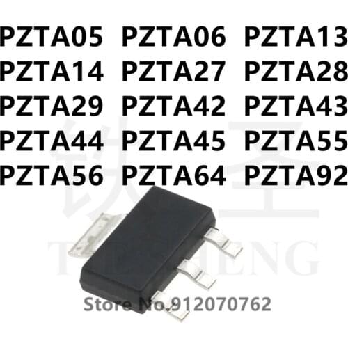 10PCS/LOT PZTA05 PZTA06 PZTA13 PZTA14 PZTA27 PZTA28 PZTA29 PZTA42 PZTA43 PZTA44 PZTA45 PZTA55 PZTA56 PZTA64 PZTA92 SOT-223