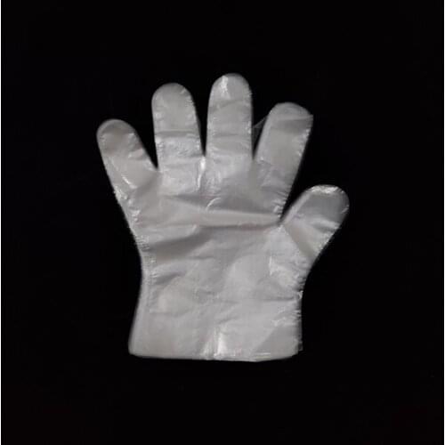 100pcs Transparent Disposable Gloves Dishwashing Kitchen Garden Children Kids Cleaning Gloves PE Glove