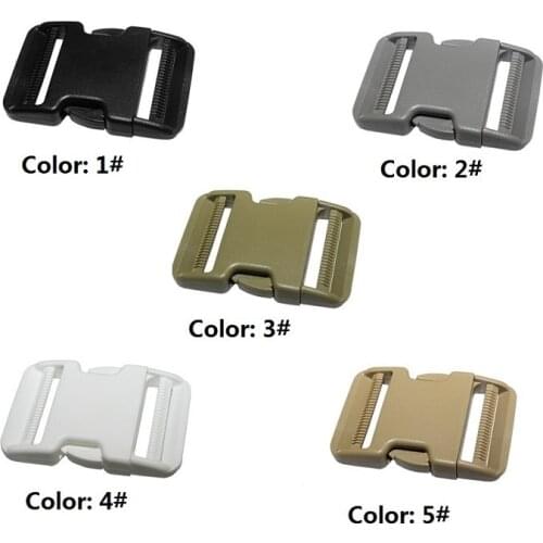 2" (50mm) ABS Plastic buckle clip Double adjust plastic Strap Clip Luggage Strap Belt buckle Flat Quick Release Buckles 2pcs/bag