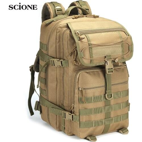 45L Military Bag Army Tactical Backpack Outdoor Camping Backpack for Hiking Sports Climbing Bag Travel Molle Bag 2021 New X233A