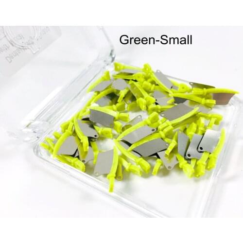 50pcs/Box Dental Fender Wedge Guard With Protection Matrix Green Small 134°C