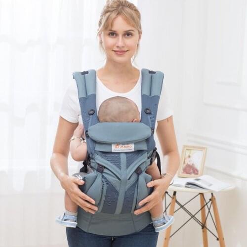 Aimama 0-36 Months 360 Ergonomic Cold Air Cotton Adjustable Baby Carrier Baby Sling Wrap Strap Backpacks