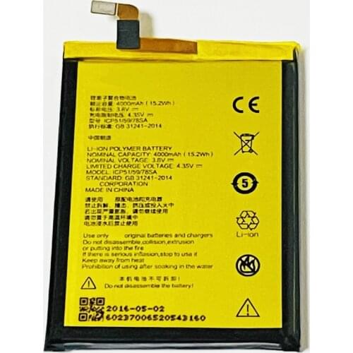 3.8V 4000mAh 545978 ICP51/59/78SA For ZTE Blade A601 BA601 Battery