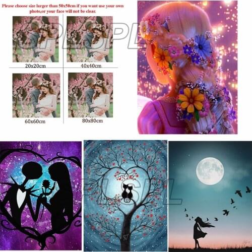 Diy Diamond Painting Custom Figure Painting Butterfly Square Diamond Round Diamond Full Diamond Cross Stitc Mosaic Home Decora