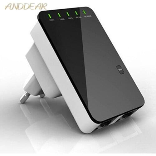 Repeater Wifi Wireless Router Extender AP Booster Amplifier LAN Client Bridge IEEE802.11b / g / n EU Plug Wi fi Roteador