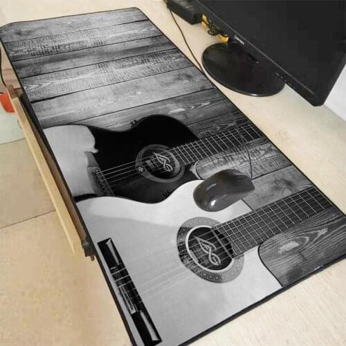30X60/40X90CM Guitar Music Large Gaming Mouse Pad Computer Game Lock Edge Mat Anime Big Mause For PC Laptop