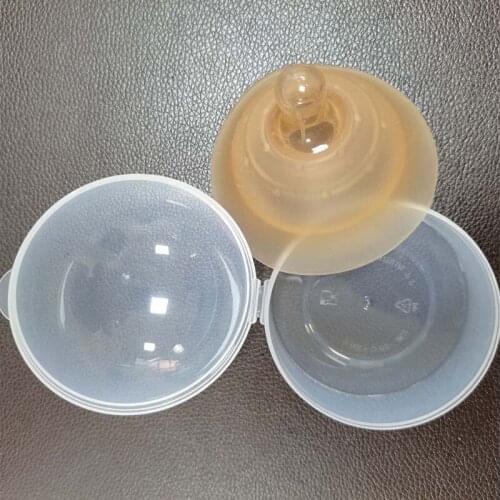 Double Layer Silicone Nipple Protector Breastfeeding Safety Pad Mother Nipple Protection Pad Cap Shield Nipple Spill Prevention
