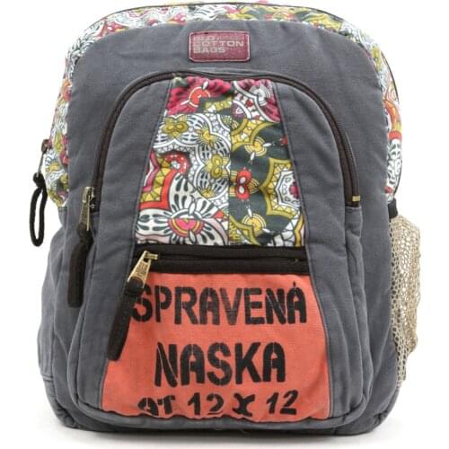 Canvas School Laptop Backpack for Men Womens Casual Style Lightweight Cloth School Bag Travel Daypack Medium Handbag Purse